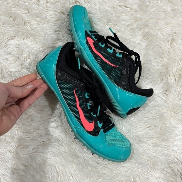Nike Rival MO Blue Mesh Athletic Running Track Spikes Shoes Women Size 8.5 - Picture 6 of 11